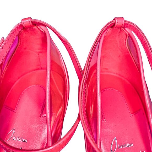 Christian Louboutin Debout Condorapik Pump Fluorescent Pink EU 36.5 US 6.5 Heels - Picture 3 of 11